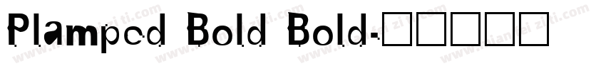 Plamped Bold Bold字体转换
